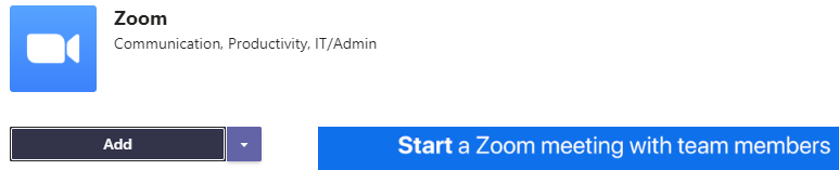 using zoom with microsoft teams
